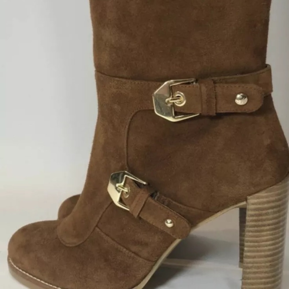 New Stuart Weitzman Brown Suede Knee High Boots